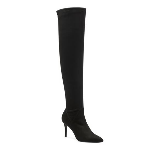 Jessica Simpson Abrine Black Microsuede Over the Knee Heeled Boots 6.5 - Picture 12 of 12